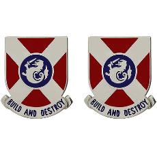 391st Engineer Battalion Unit Crest (Build and Destroy)